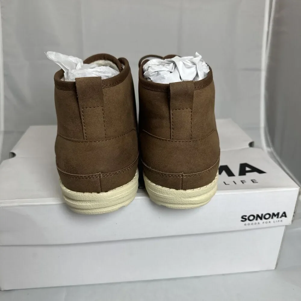 Sonoma Goods for Life Men’s Ryann Chukka Boots Chestnut Memory Foam NWT Size10.5
